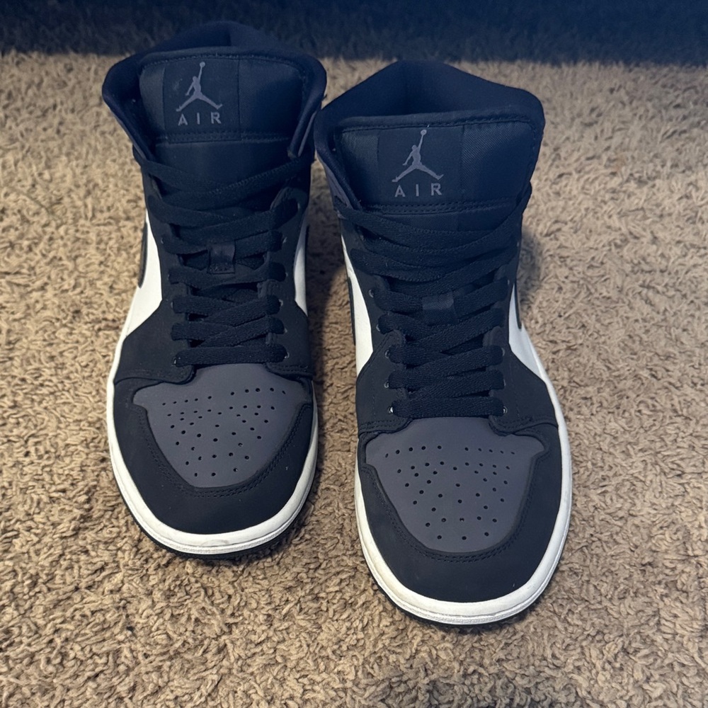 Black, Violet and White Women’s Jordan Airs Sneakers